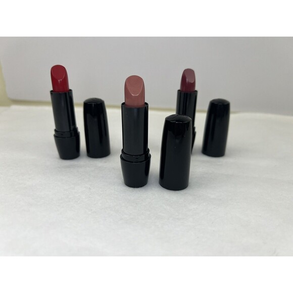 Lot Of 3 Lancome Color Design Lipstick Cream #124 Haute Nude #181 #378 Full Size - Picture 1 of 10